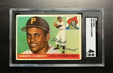 Roberto Clemente 1955 Topps #164 Rookie Card - SGC Graded VG-EX 4