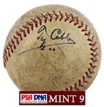 Ty Cobb Superb Single-Signed Baseball with PSA/DNA Graded MINT 9 Auctograph - One of the Finest Extent! (PSA/DNA)