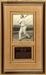 Babe Ruth Signed Photo Framed (PSA Authentication) 