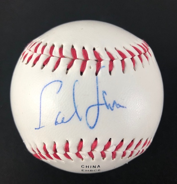 Olympian Track Star Carl Lewis Signed Baseball (Tristar)