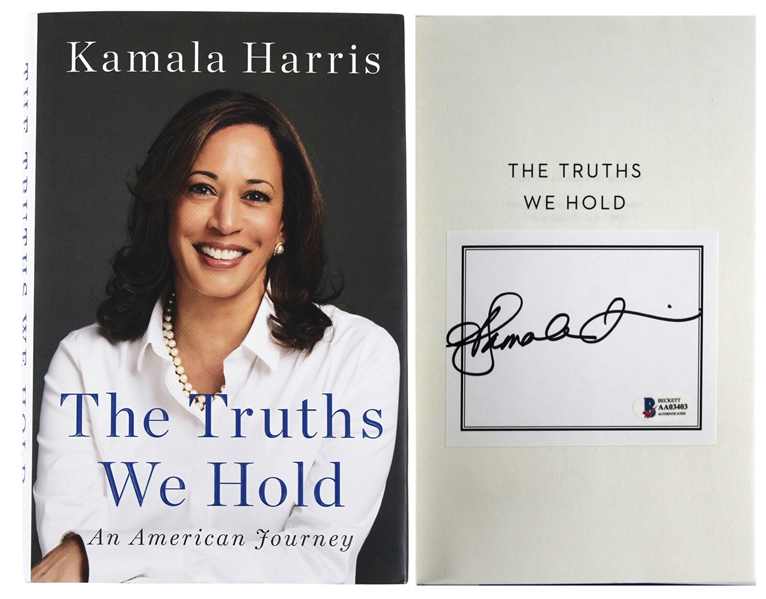 Vice President Kamala Harris Signed Hardcover Book: "The Truths We Hold" (Beckett/BAS)
