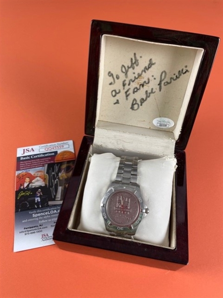Babe Parilli Signed Watch Box with Watch Included! (JSA)