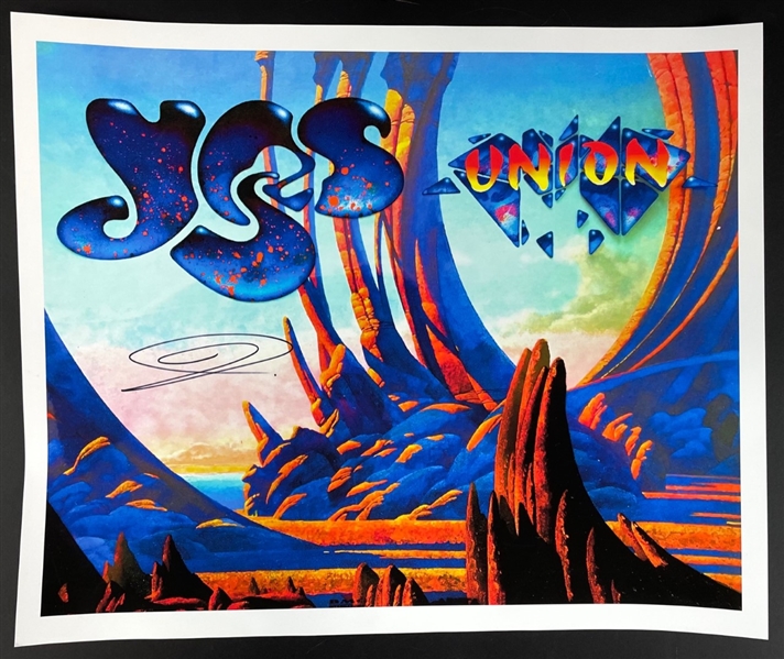 YES Lead Singer Jon Anderson Signed "Union" Lithograph, 17" x 14" (Beckett/BAS Guaranteed)