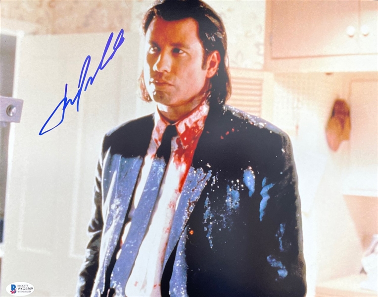 John Travolta Signed 14" x 11" Photograph (Beckett/BAS)