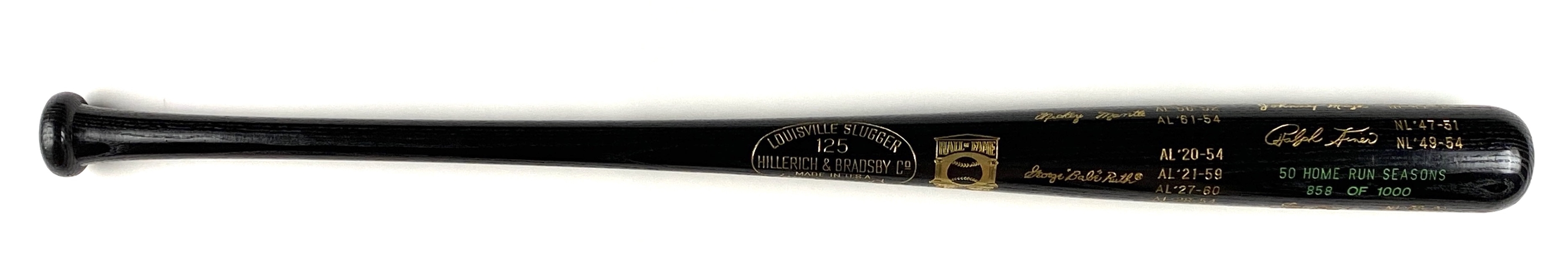 Hall of Fame “50 HR Seasons” Signed Johnny Mize Baseball Bat (Beckett/BAS Guaranteed) 