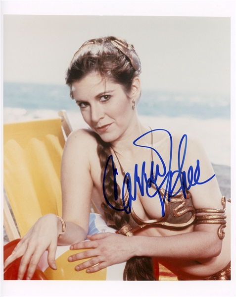 Star Wars: Carrie Fisher Signed 8” x 10” Photo from “Rolling Stone” Magazine Promo of “Return of the Jedi” (Beckett/BAS Guaranteed)