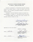 Bob Dylan Signed 1992 Divorce Agreement Document (Beckett/BAS Guaranteed) 