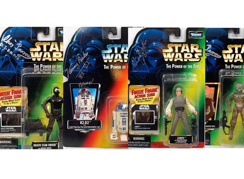 Star Wars: Droids Lot (4) Signed Toys w/ Kenny Baker “R2-D2” (Beckett/BAS Guaranteed)