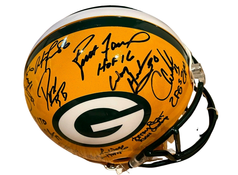 1996 Super Bowl XXXI Green Bay Packers Team Signed Helmet (23 Sigs) (Beckett/BAS Guaranteed) 