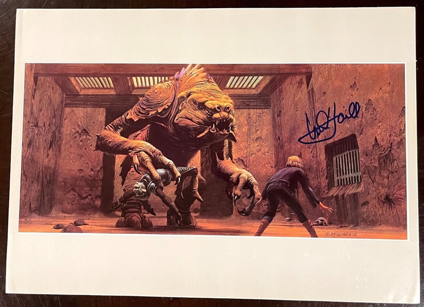 Star Wars: Mark Hamill Signed Lithograph 11” x 15.5” from “Return of the Jedi” (Beckett/BAS Guaranteed) 