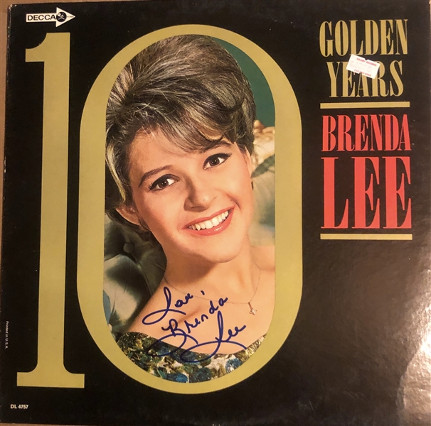 Brenda Lee In-Person Signed “10 Golden Years” Record Album (John Brennan Collection) (BAS Guaranteed)