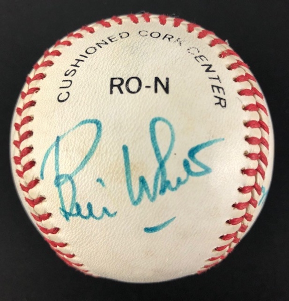 Top Olympians Signed ONL Baseball, Sigs Include: Boog Powell, Bill White, Nadia Comaneci who inscribed "Love Nadia" (JSA) 
