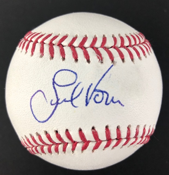 Olympian Lindsey Vohn Signed Baseball (JSA)