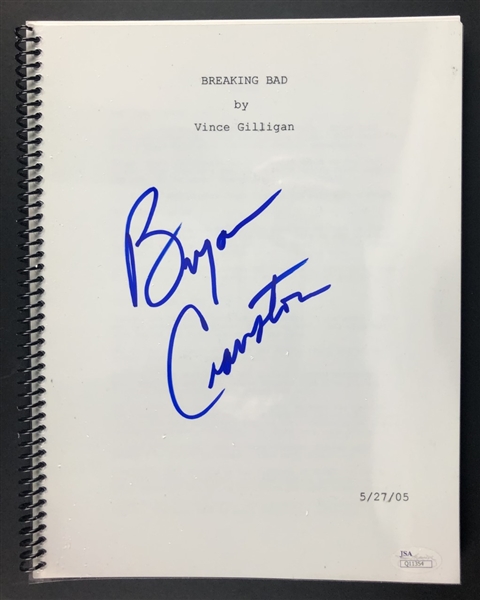 Bryan Cranston Signed "Breaking Bad" Script (JSA) 