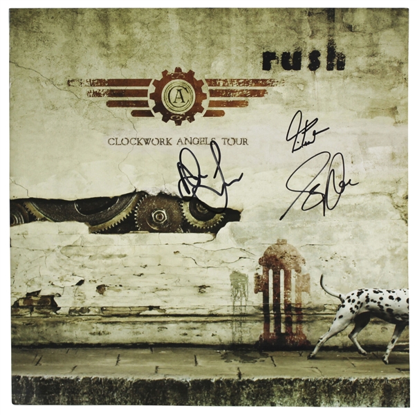 Rush Rare Group Signed "Clockwork Angels" 2012-13 World Tour Program (Beckett/BAS LOA)