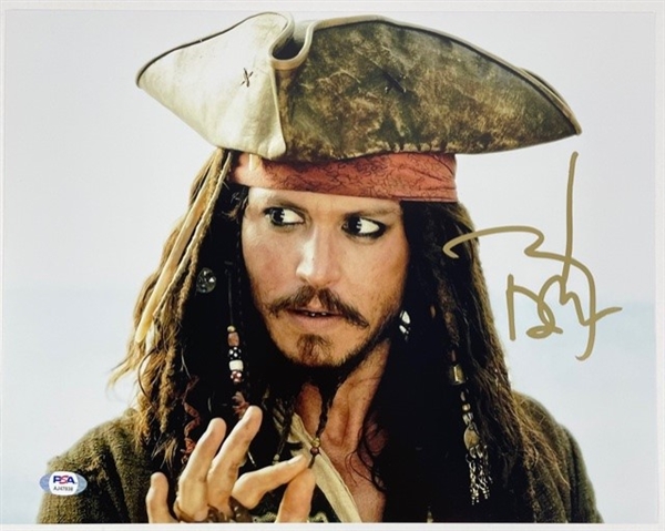 Johnny Depp signed 14" x 11" Photograph (PSA/DNA)