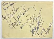 The Beatles Vintage Group Signed Album Page with SUPERB Autographs (Beckett/BAS & Epperson/REAL LOAs)