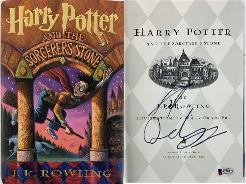 Daniel Radcliffe In-Person Signed "Harry Potter and the Sourcerers Stone" Hardcover Book (Beckett/BAS COA)