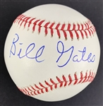 Bill Gates Rare Single Signed OML Baseball (JSA)