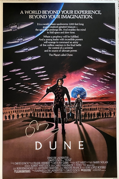 Sting Signed 12" x 18" Mini Poster Print for "Dune" (Beckett/BAS Guaranteed)