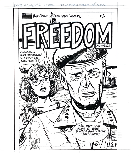 (Andrew Paquette) Original Production Artwork for "Freedom Comics" (2006)