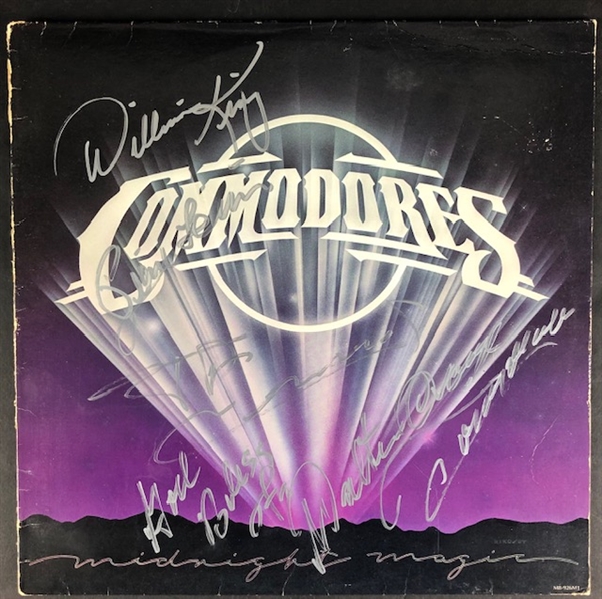 The Commodores: William King, Walter Orange, James Dean Nicklaus Signed "Commodores" Album Cover (Beckett/BAS Guaranteed)