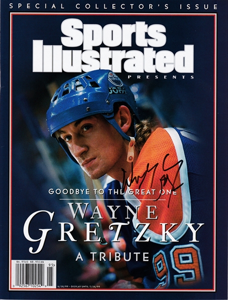 Wayne Gretzky Signed Cover of Sports Illustrated Special Collectors Issue   (Beckett/BAS Guaranteed) 