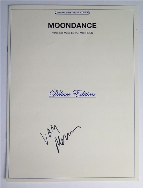 Van Morrison Signed 9" x 11" "Moondance" Sheet Music (JSA)