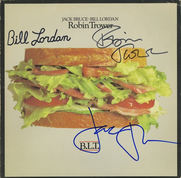  Jack Bruce, Bill Lordan, Robin Trower signed "BLT" Album (ACOA)