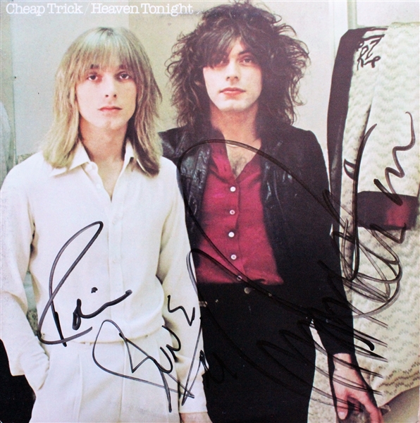  Cheap Trick "Heaven Tonight" signed by all 4 Members (ACOA)
