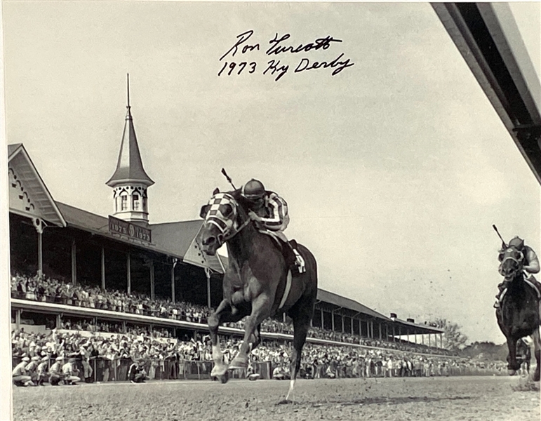 Horse Racing: Ron Turcotte Oversized Signed 14” x 11” Photograph (Beckett/BAS Guaranteed)