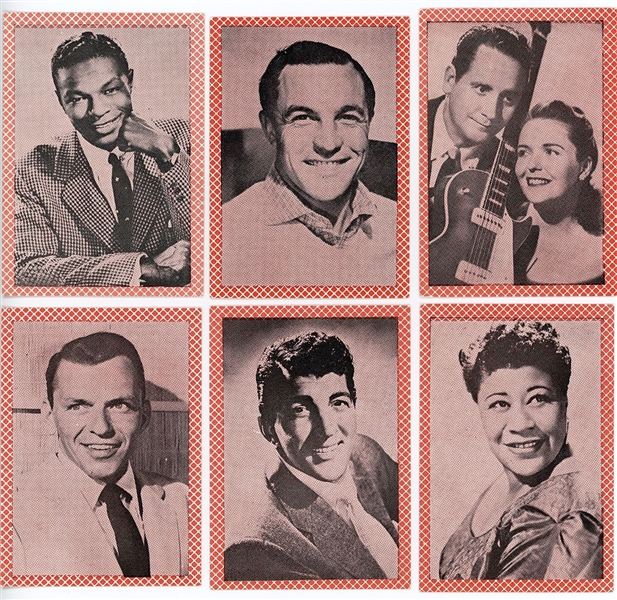 Entertainment Disc Jockey Gum Card (Set of 48) Trading Cards by Madison Confectionary 1958