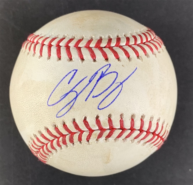 Cody Bellinger Game Used & Signed OML Baseball :: Used 4-27-2019  Dodgers vs. Pirates (PSA/DNA COA & MLB Holo)