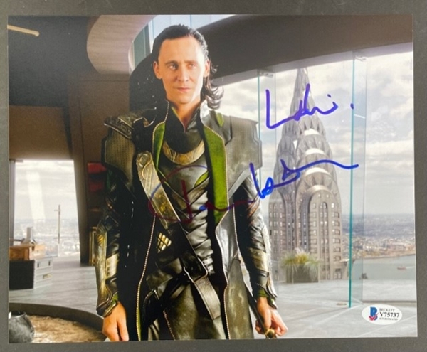 Thor: Loki 11" x 14" Photograph, Signed & Inscribed by Tom Hiddleston (Beckett/BAS)