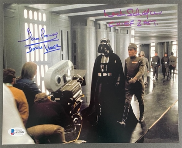 Star Wars 10" x 8" Photograph, Signed by David Prowse and Leslie Schofield (Beckett/BAS)