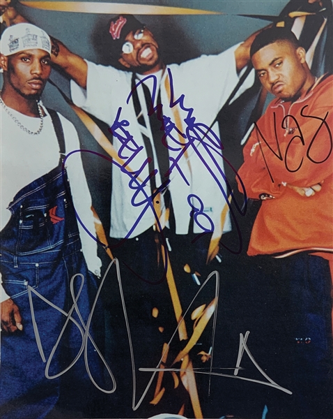 DMX, Nas & Method Man "Belly" Cast Signed 8" x 10" Color Photo (Beckett/BAS LOA)