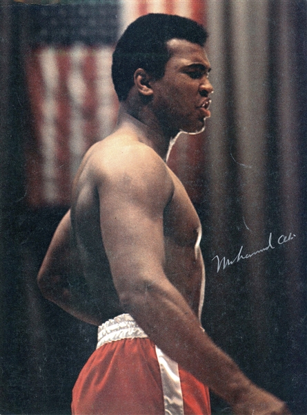 Muhammad Ali 8.5” x 11” Signed Book Photograph (Beckett/BAS Guaranteed) 