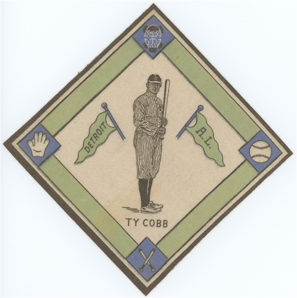 1914 B18 Blanket Ty Cobb, White Infield
