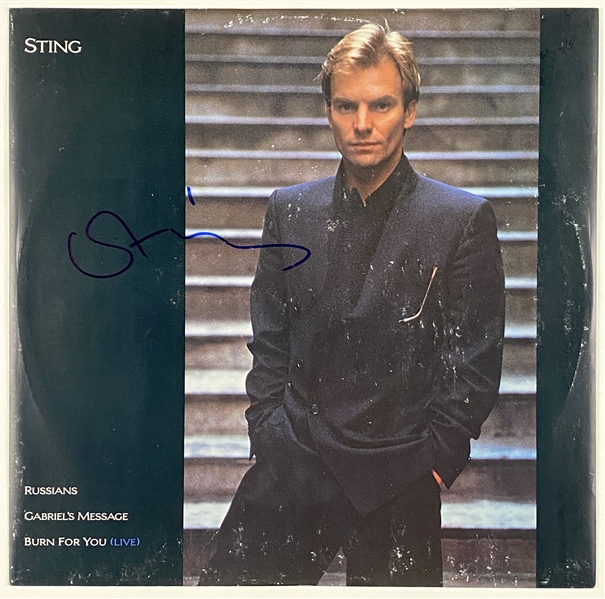 Sting In-Person Signed “Russians” 12” EP Record (John Brennan Collection)(BAS Guaranteed)  