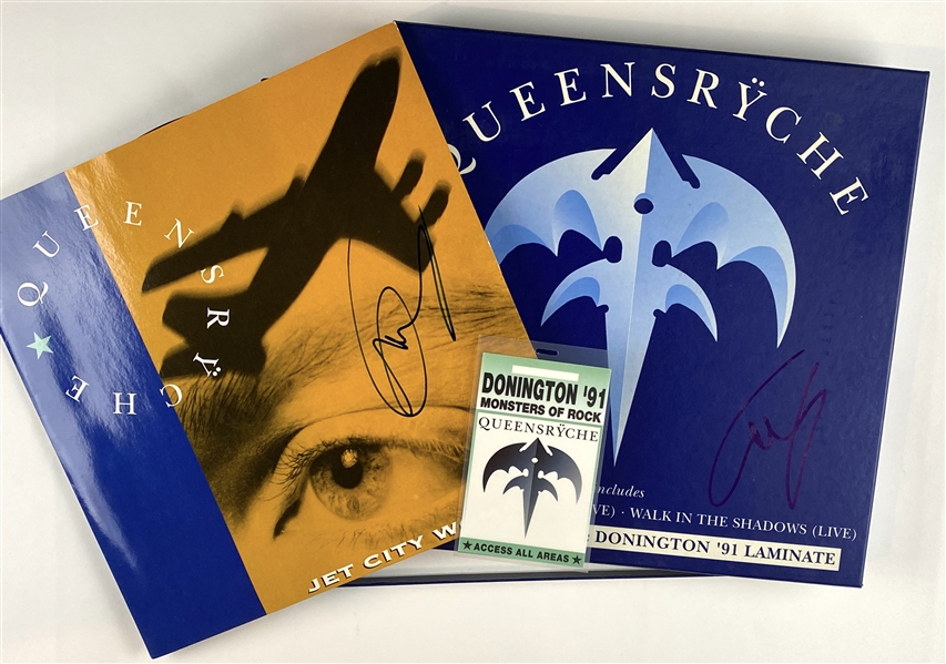 Queensryche: Jeff Tate In-Person Signed Box Set x2 (John Brennan Collection) (BAS Guaranteed)
