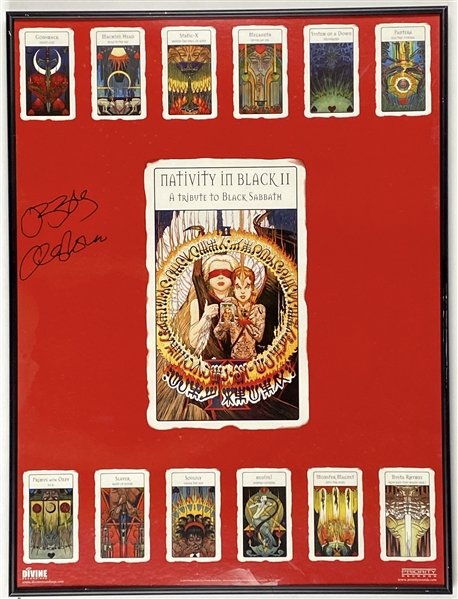 Ozzy Osbourne Signed “Nativity in Black” 24” x 18” Framed Poster (PSA LOA)