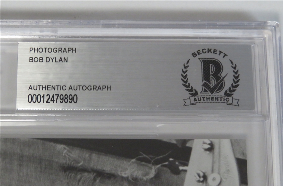 Bob Dylan Signed 5” x 7” 1965-Era Pose Photograph (Beckett/BAS Encapsulated & JSA LOA)