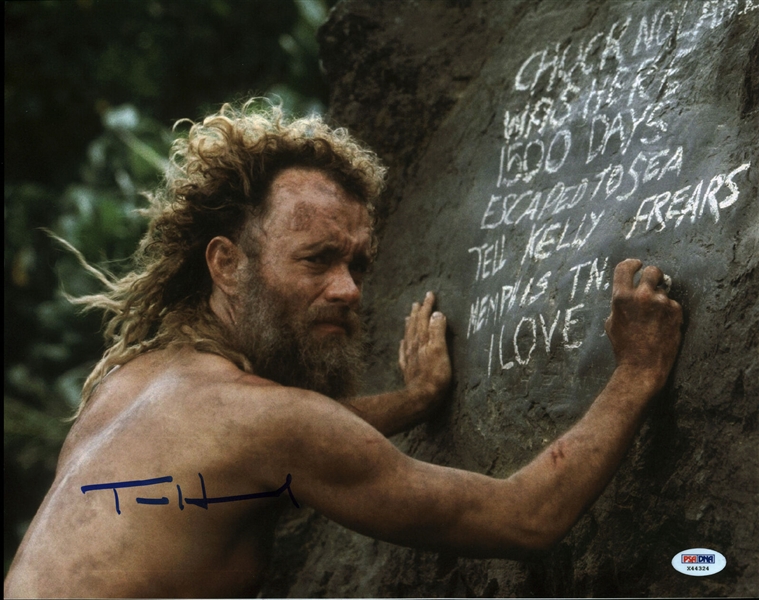 Tom Hanks Signed 11" x 14" Color Photo from "The Castaway" (PSA/DNA COA)