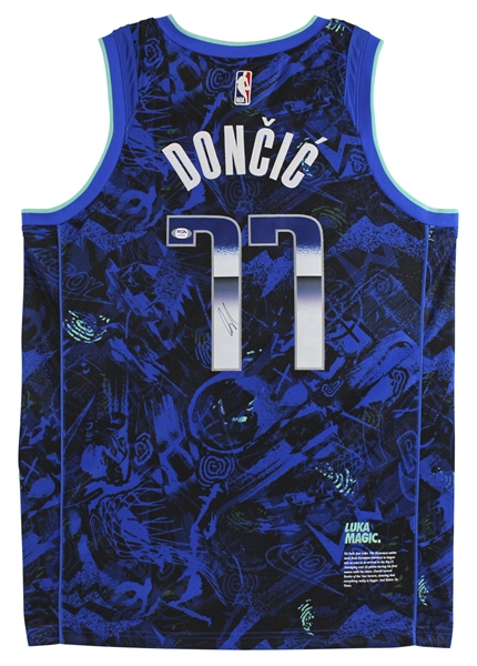 Luka Doncic Signed Dallas Mavericks Rookie of the Year Commemorative Jersey (PSA/DNA)