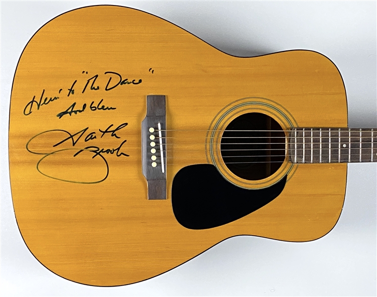 Garth Brooks Signed Acoustic Guitar w/ Lyric (Beckett/BAS Guaranteed)
