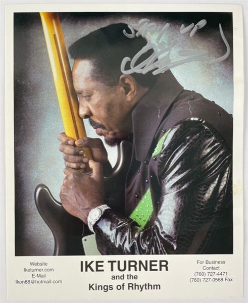 Ike Turner Signed & Inscribed 8" x 10" Photograph (Beckett/BAS Guranteed)