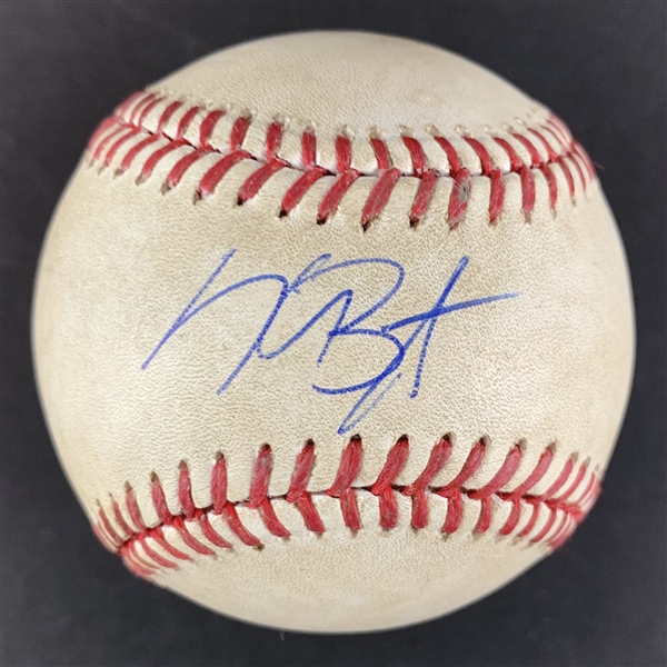 Kris Bryant Game Used & Signed OML Baseball :: Used 8-31-2016 CHC vs PIT (MLB Holo & PSA/DNA)