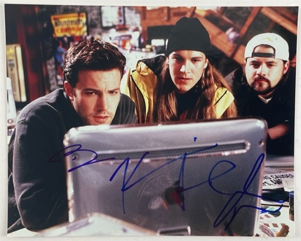 Ben Affleck, Kevin Smith and Jason Mewes Signed 10" x 8" Photograph from the movie "Chasing Amy" (Beckett/BAS Guaranteed)