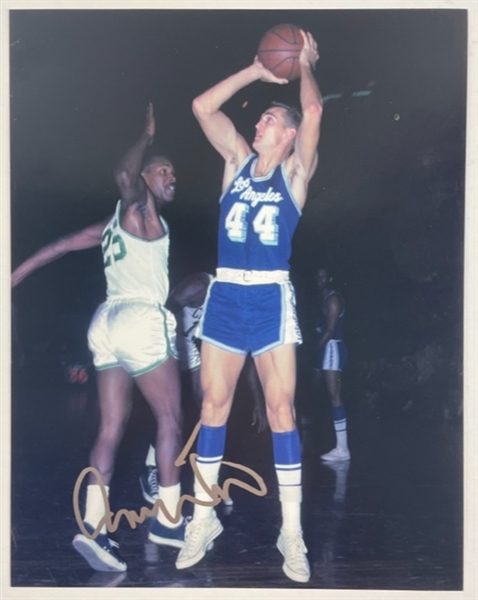 Jerry West Signed 11" x 14" Color Photograph (Beckett/BAS Guaranteeed)