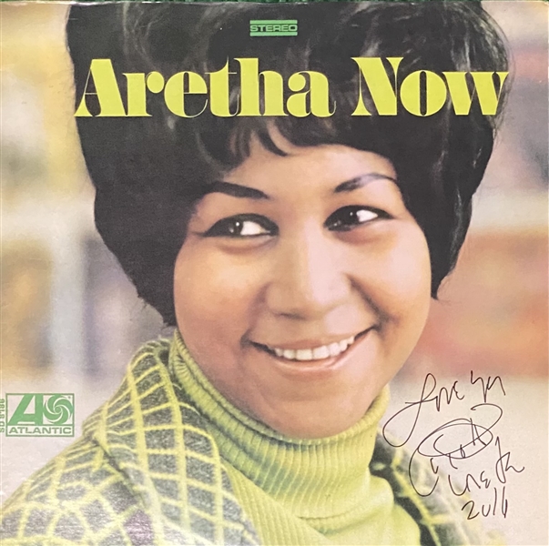 Aretha Franklin Signed Aretha Now Album (BAS Guaranteed)